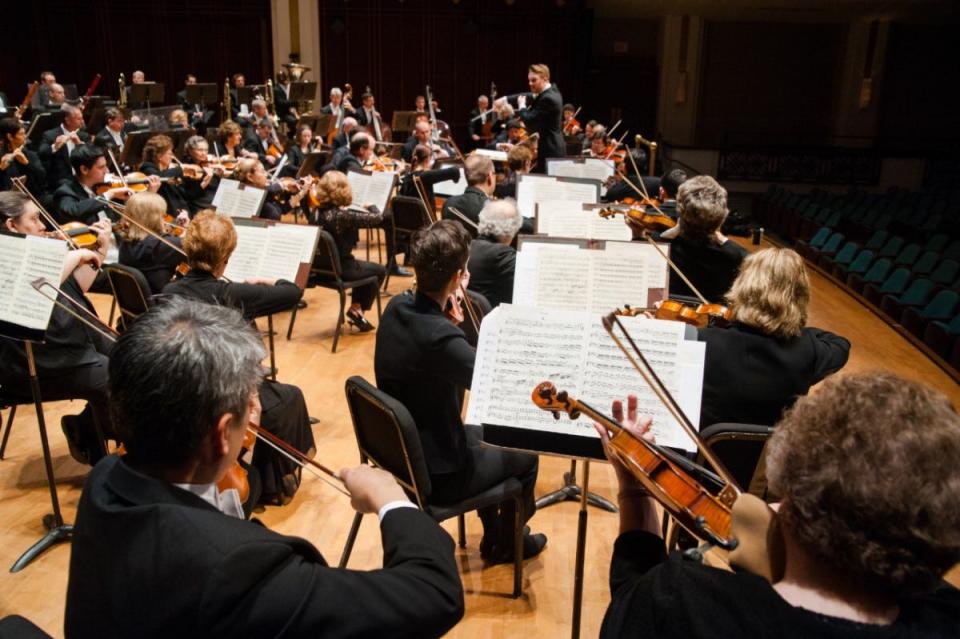The Jacksonville Symphony Orchestra performs at Lewis Auditorium at Flagler College on Jan. 22.