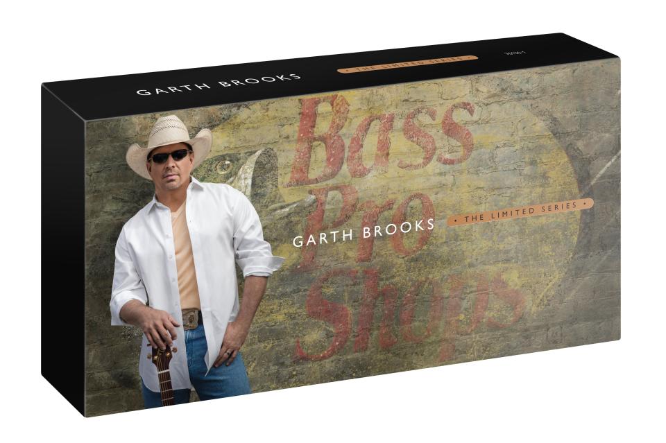 Garth Brooks' "The Limited Series" box set, available only at Bass Pro Shops, includes the albums "Man Against Machine," "Gunslinger," "Fun" and "Triple Live," along with the new "Time Traveler."