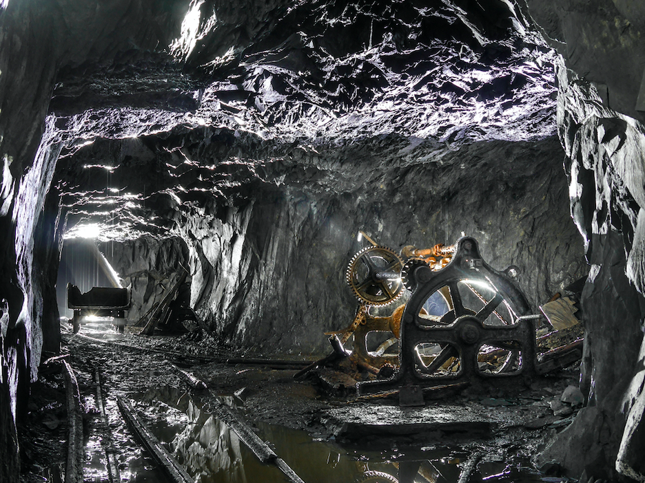 A photographer known as James took this shot of a Slate Mine in Mid Wales.