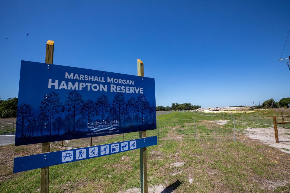 The new entrance to the Marshall Morgan Hampton Reserve off Thornhill Road in Winter Haven.