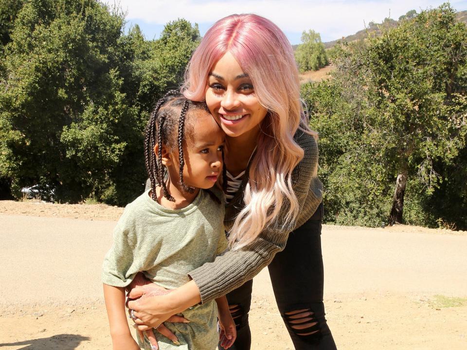 Blac Chyna (R) and son King Cairo attend 'The LEGO Ninjago Movie' Back to School Bash on September 9, 2017 in Thousand Oaks, California