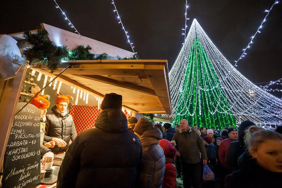 Impresionante árbol navideño