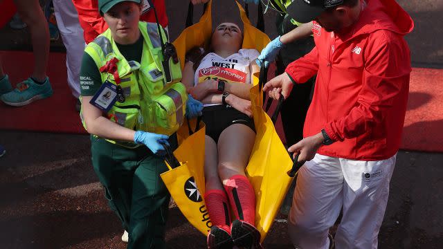 It was very distressing for some runners. Image: AFP