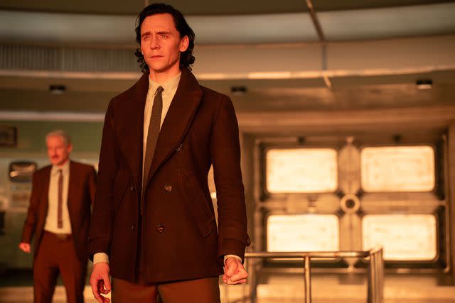 <p>Marvel Studios</p> Tom Hiddleston and Owen Wilson in season 2 of 'Loki.'