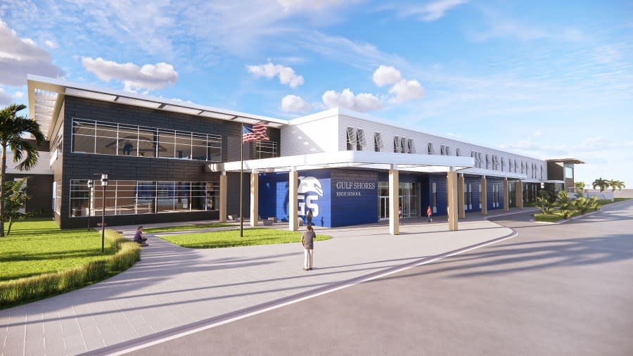 Rendering of Gulf Shores High School