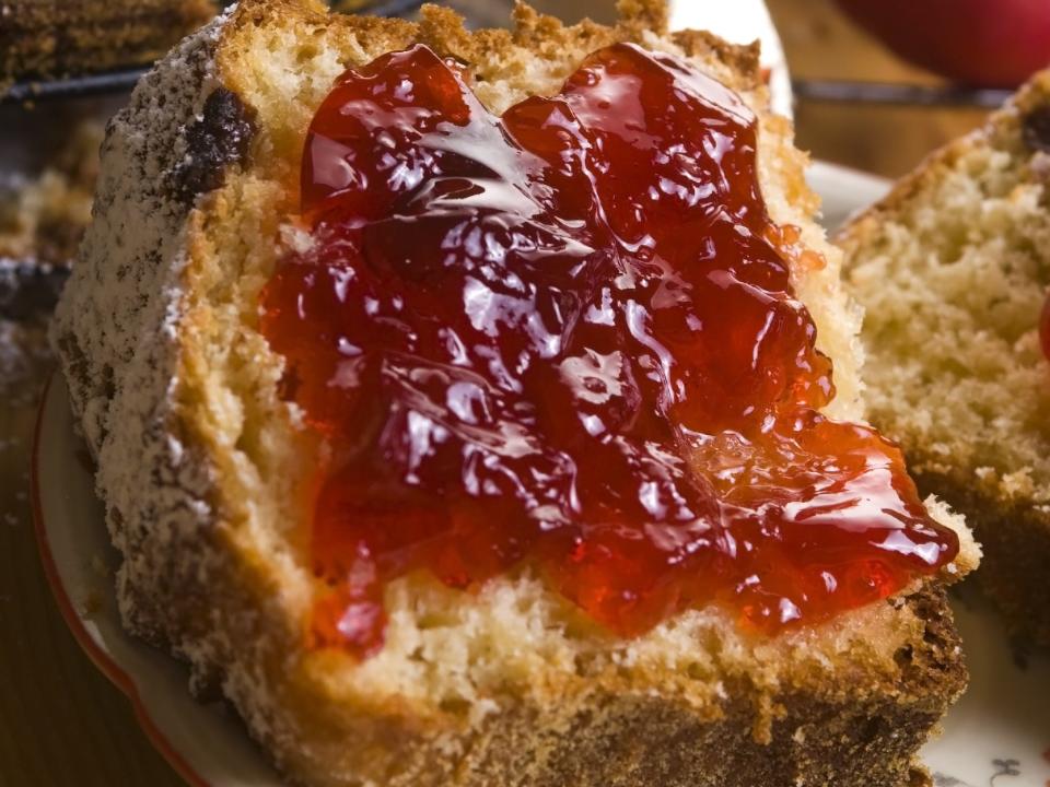 jam on bread