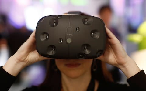 Virtual reality headset - Credit: Bloomberg