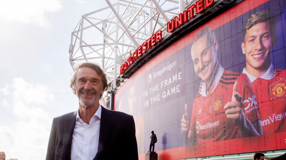 Jim Ratcliffe has recently bought a stake in Manchester United. - Peter Byrne/PA/AP