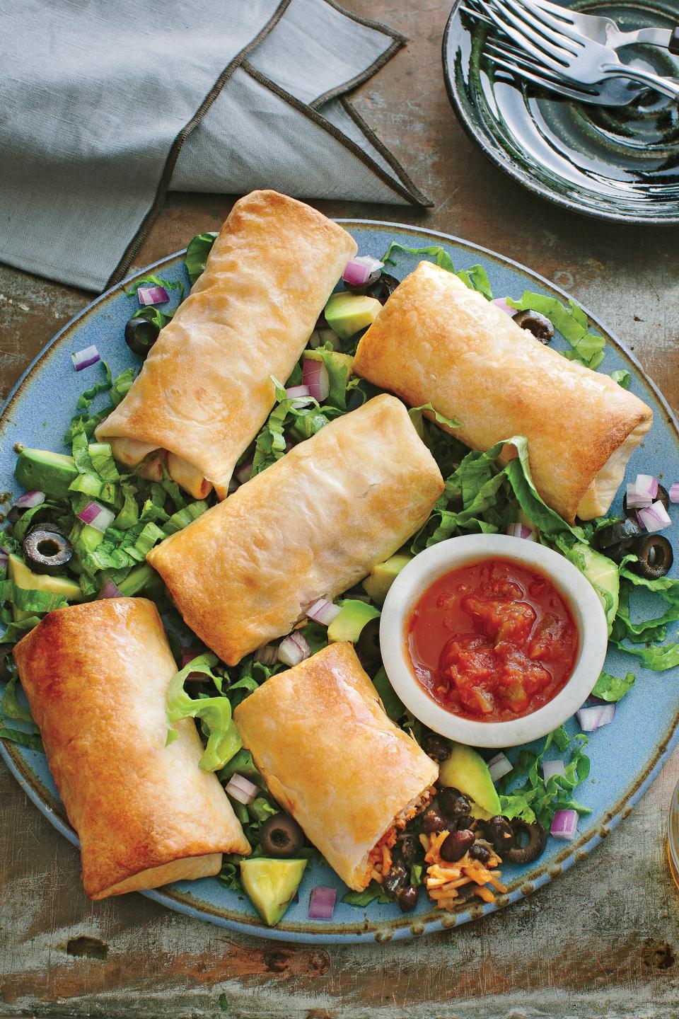 Black Bean Chimichangas