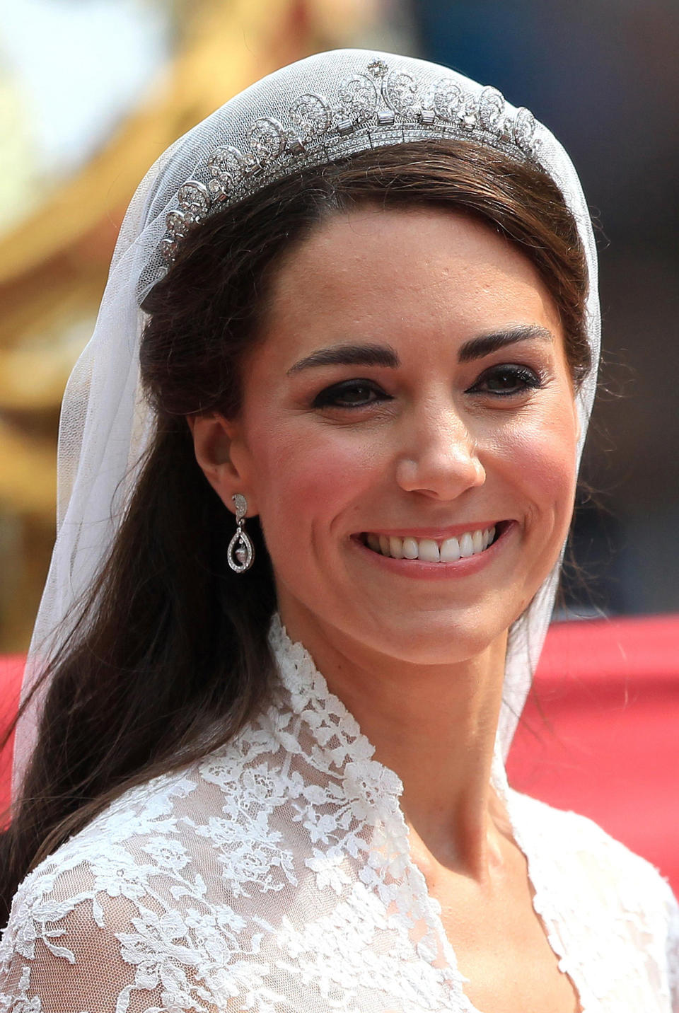 Kate wore the Cartier Halo tiara on her wedding day in 2011 [Photo: PA]