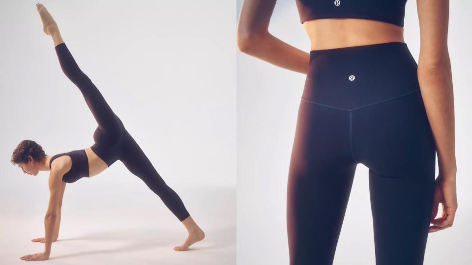 Lululemon Align High-Rise瑜伽褲柔軟、輕質、具延展性，適合中低強度的運動。（圖片來源：Lululemon）