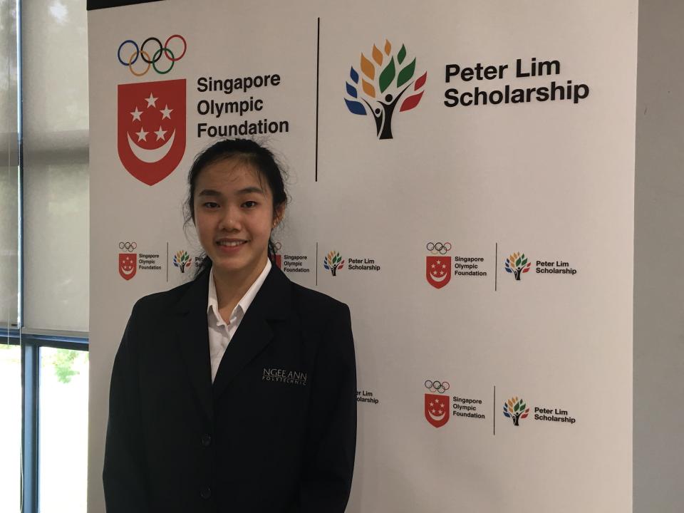 Rhythmic gymnast Avryl Tay is a six-time recipient of the Singapore Olympic Foundation-Peter Lim Scholarship. (PHOTO: Chia Han Keong/Yahoo News Singapore)