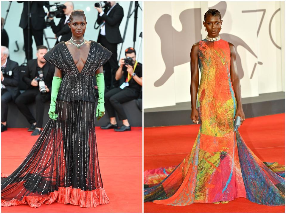 Jodie Turner Smith at two red carpet premieres