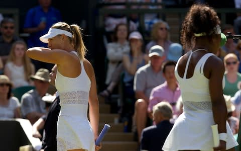 Serena Williams (right) and Maria Sharapova (left) - Credit: heathcliff o'malley