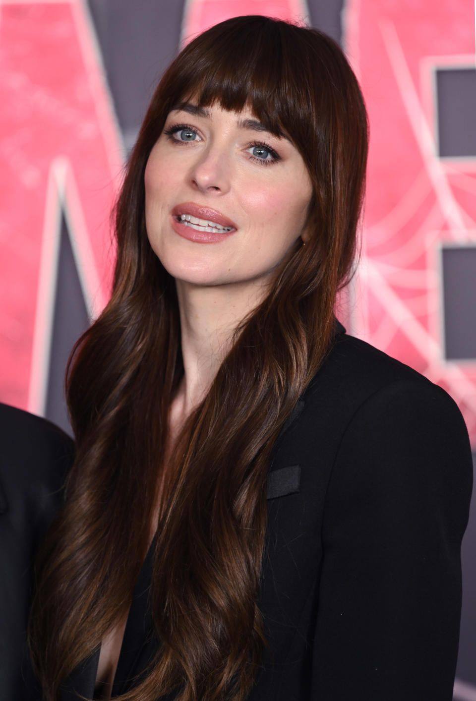 Closeup of Dakota Johnson