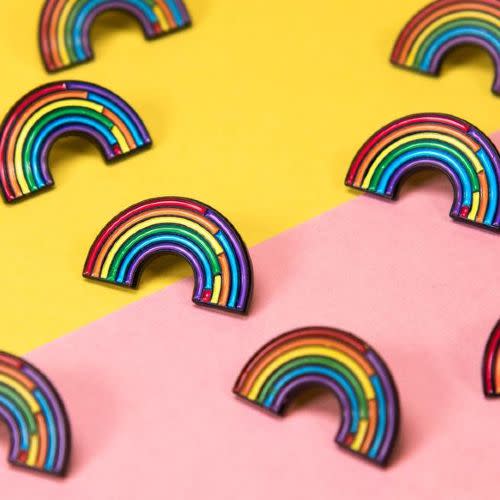 7) Rainbow PRIDE Pins — LGBT Badge Subtle Pride Accessory