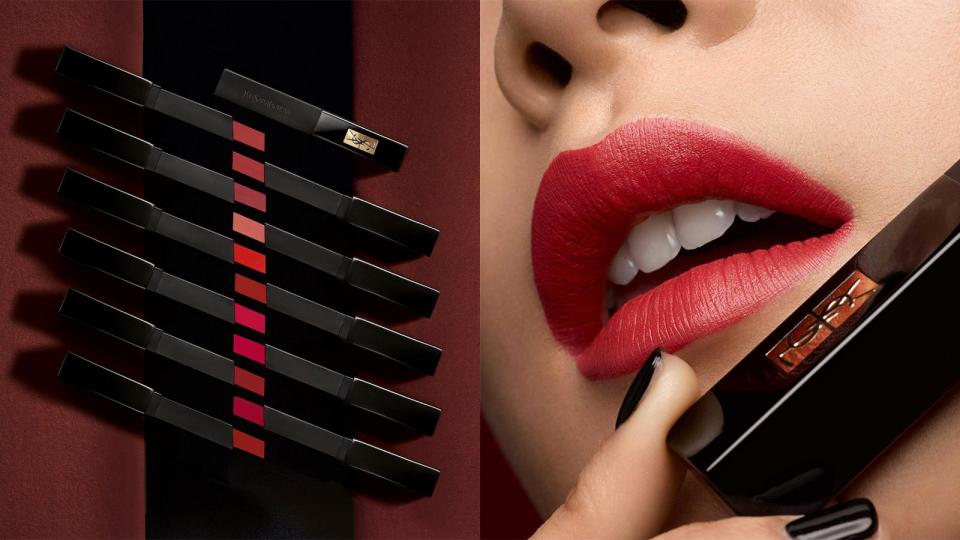 Add drama to your lips with matte colors from YSL.