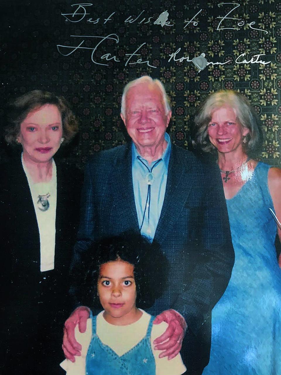 Paul Pierce was the director of the Springer Opera house for over 35 years and hosted many events in which the Carters attended. This is a photo of Pierce’s family with Jimmy and Rosalyn Carter.