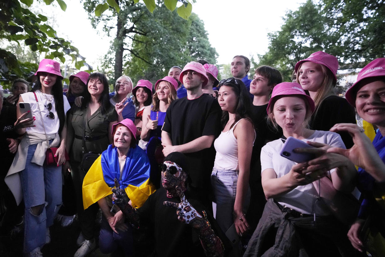 Kalush Orchestra flash mob (Luca Bruno / AP)