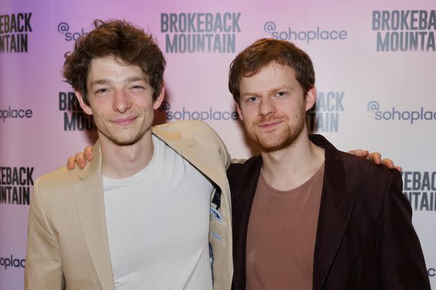 Mike Faist (left) and Lucas Hedges star in the stage adaptation of 