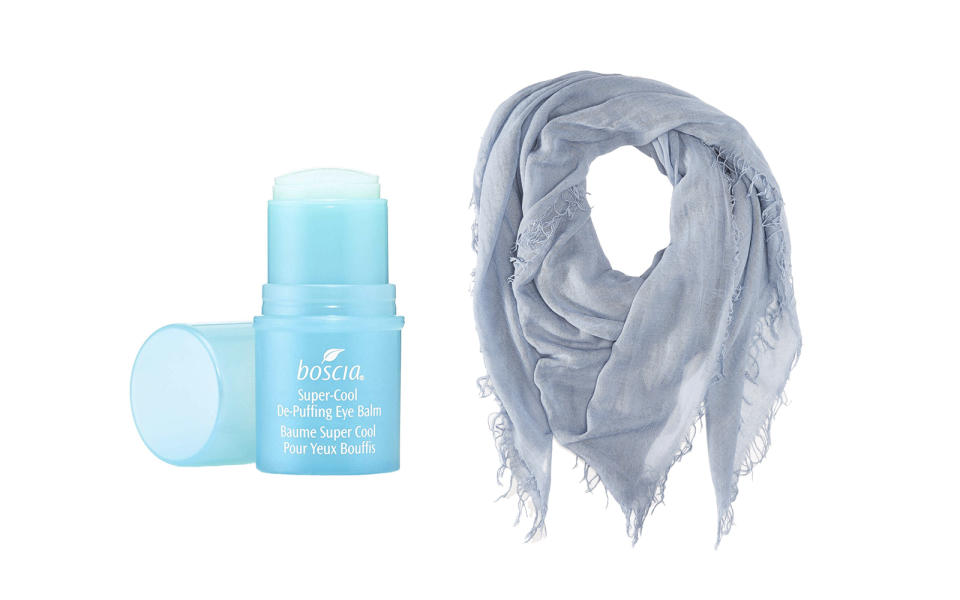 De-puffing Eye Balm and Cashmere Scarf