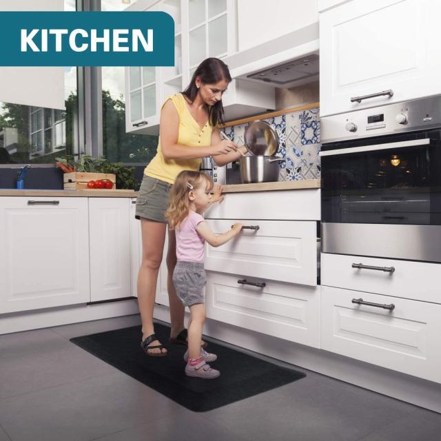 Kangaroo Brands Original 3/4 Anti-Fatigue Comfort Standing Mat Kitchen Rug, Phthalate Free, Non-Toxic, Waterproof, Ergonomically Engineered Floor Pad