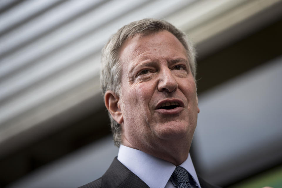 New York Mayor&nbsp;Bill de Blasio (D) said his plan would be available to the 600,000 city residents who currently are uninsured. (Photo: Drew Angerer/Getty Images)