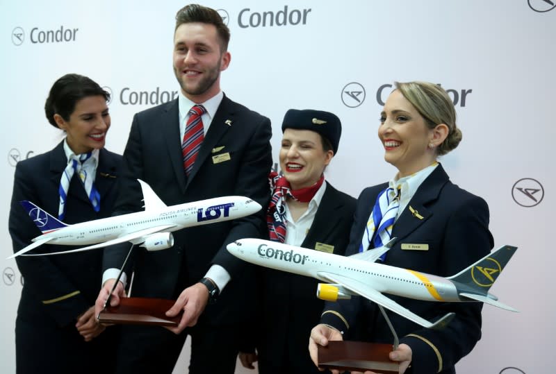 News conference of Condor chief Teckentrup and LOT CEO Milczarski in Frankfurt