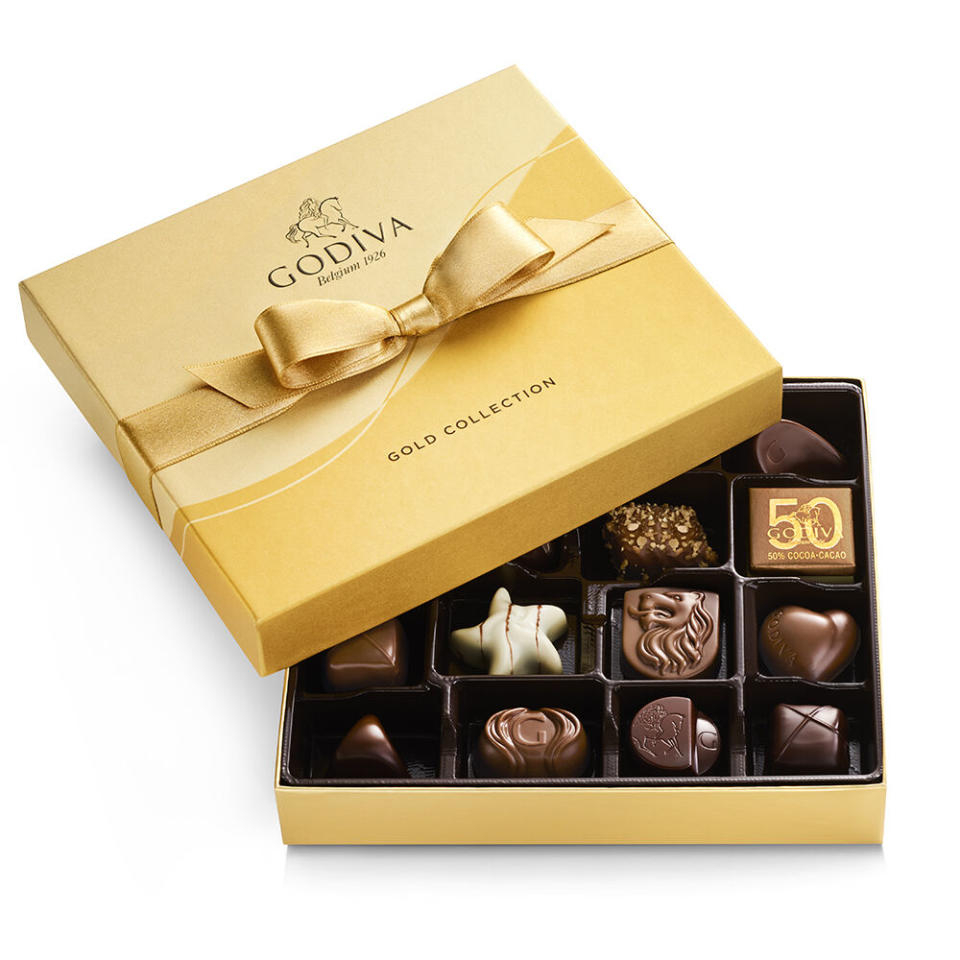 Assorted Chocolate Gold Gift Box - Godiva, $24 (originally $35) 