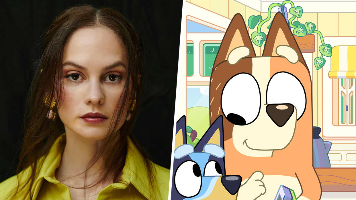 Melanie Zanetti shares what it's like to be the voice of Bluey's mom, Chilli Heeler. (Photos: Adeline Wohlwend/Ludo Studios)