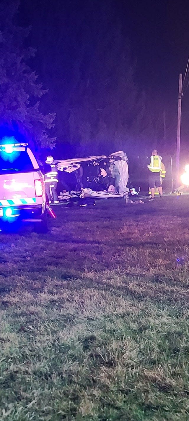 Four Neshaminy High School girls were seriously injured after their car was hit head-on by a pickup truck on March 27, 2021 in Northampton Township.