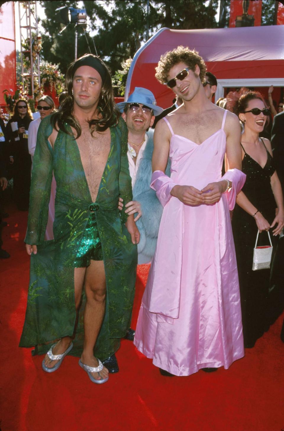 <div class="inline-image__caption"><p>Matt Stone & Trey Parker at the Shrine Auditorium in Los Angeles, California for the 72nd Annual Academy Awards on March 26, 2000.</p></div> <div class="inline-image__credit">Steve Granitz/WireImage/Getty</div>