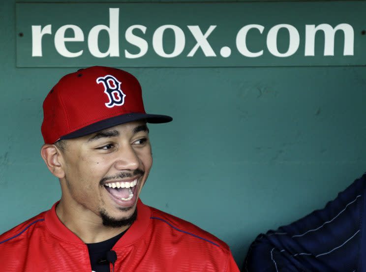 Mookie Betts makes everything look easy. (AP Photo)