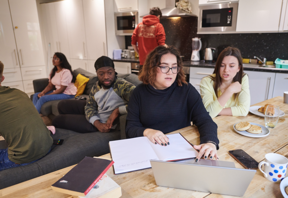 students in the kitchen