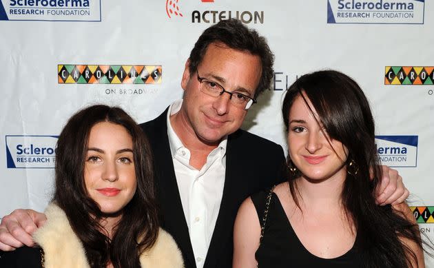 Bob Saget with his daughters Aubrey Saget and Lara Saget attend a Scleroderma Research Foundation event on Nov. 9, 2009, in New York City. (Photo: Bryan Bedder via Getty Images)