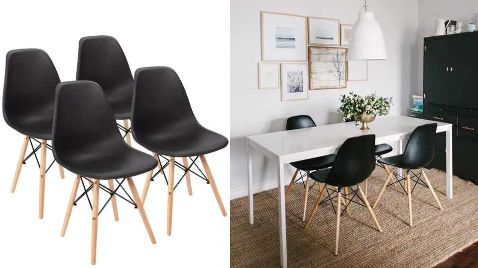 Admit it, these plastic dining chairs have been on at least one of your own personal Pinterest mood boards.