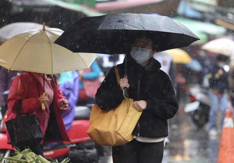 中央氣象局針對3縣市發布大雨特報。（示意圖。圖片來源：中央社）