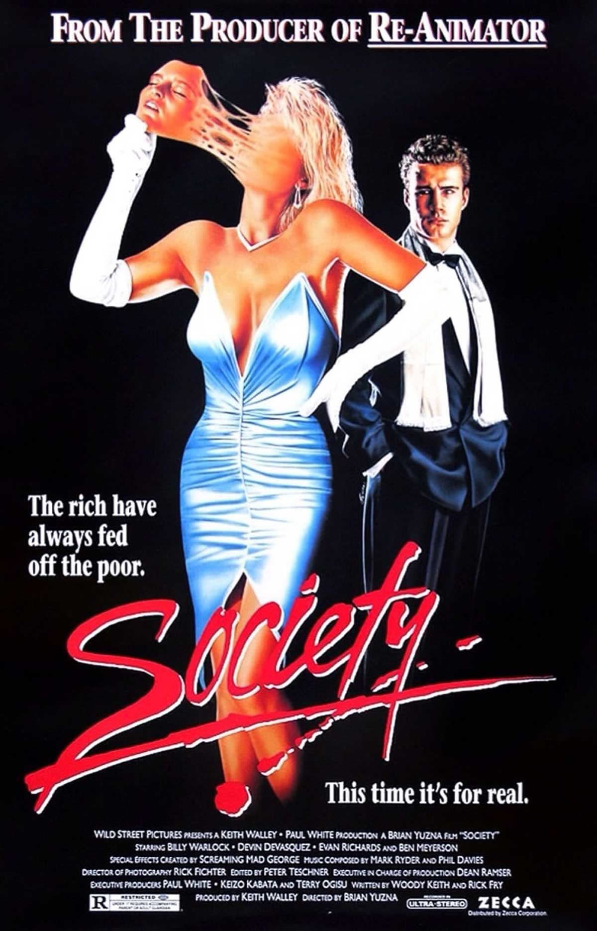 Movie poster for the film Society