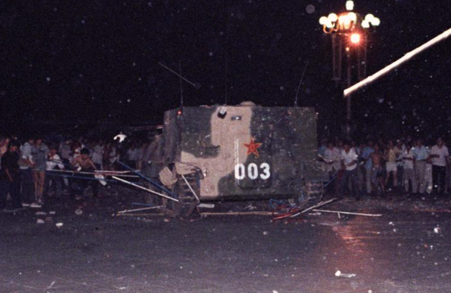 1989年六四天安門事件資料照片。路透社