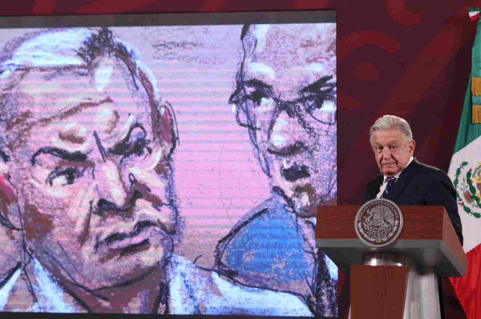 El presidente López Obrador mencionó el juicio contra García Luna en su conferencia. 