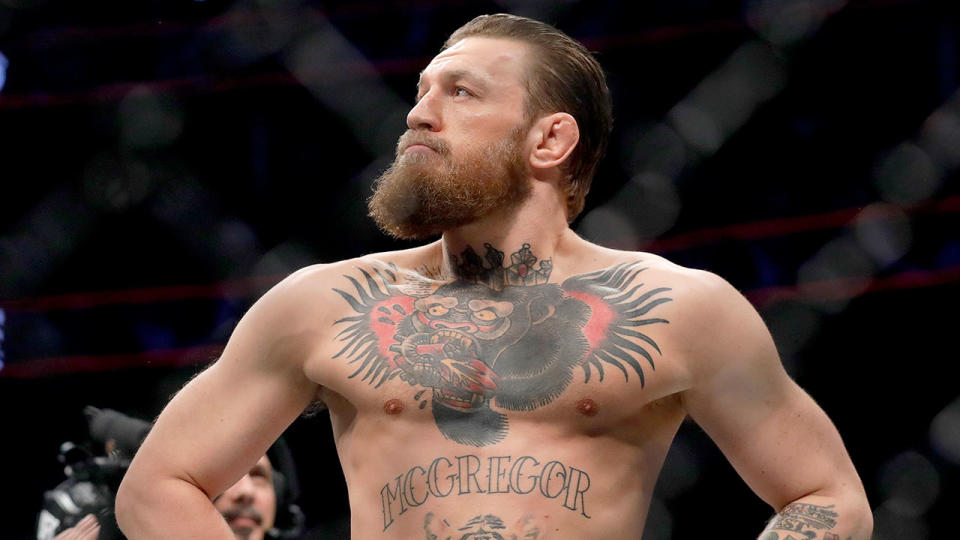 Pictured here, Conor McGregor has been ruffling feathers on social media after bragging about his own status.