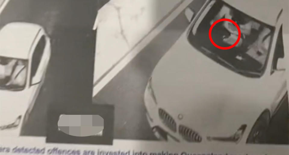 The man's phone was on his lap when he was driving, resulting in a fie over $1000 which was caught on camera.