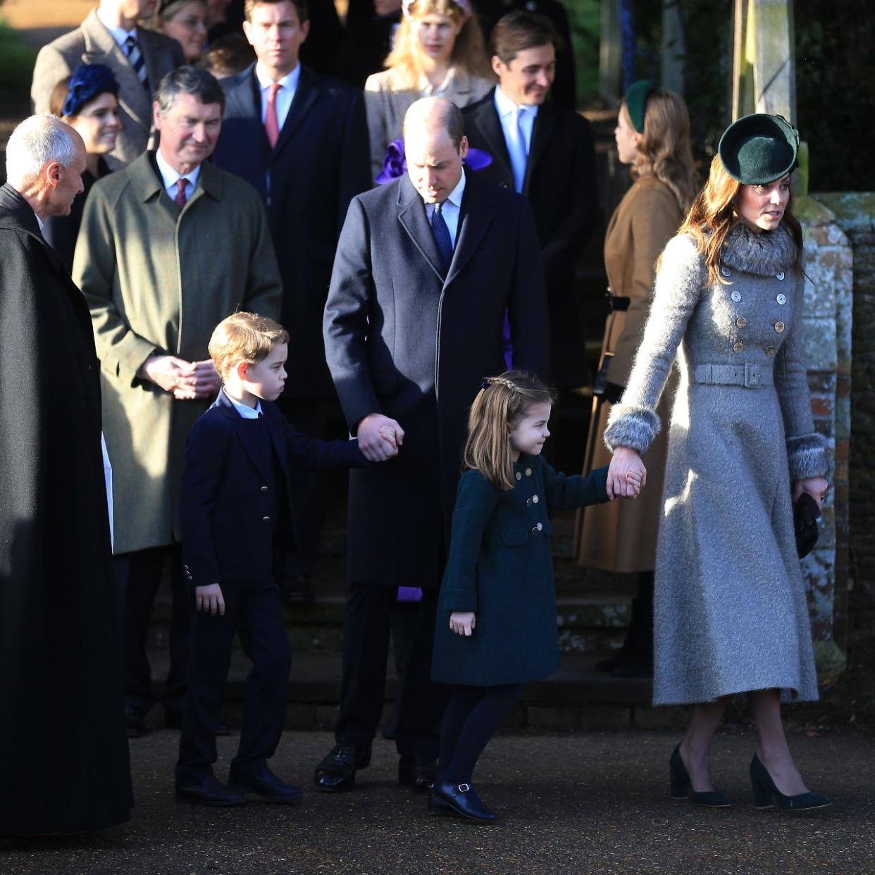  The Royal Family Attend Church On Christmas Day 