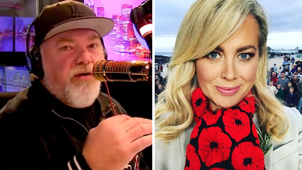 Kyle Sandilands and Samantha Armytage seem to be at war.