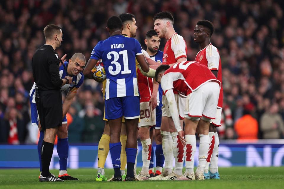 Pepe at the centre of attention again as Porto frustrated Arsenal  (Getty Images)