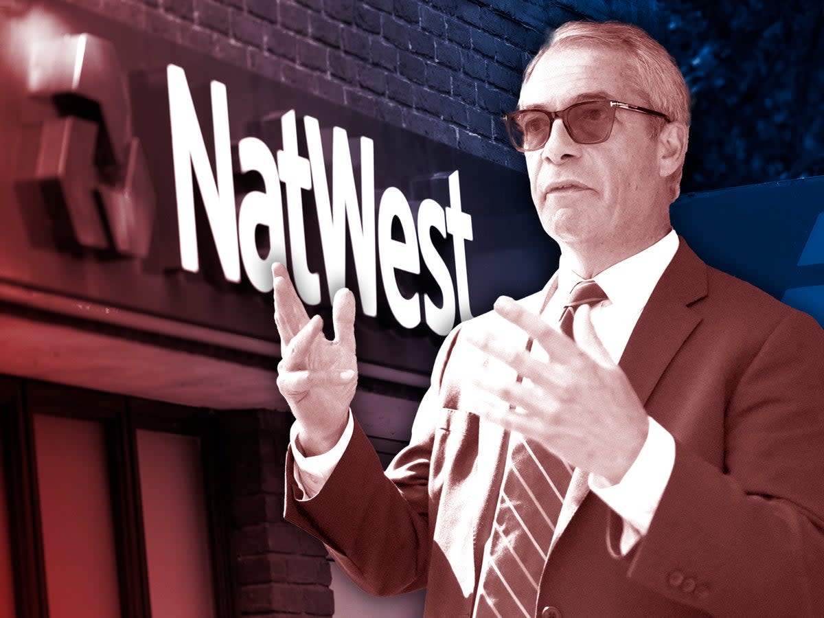 The closure of Nigel Farage’s account saw the head of NatWest resign (EPA/PA/The Independent)