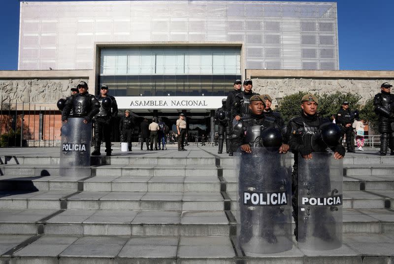 Ecuador's President Guillermo Lasso dissolves National Assembly, in Quito