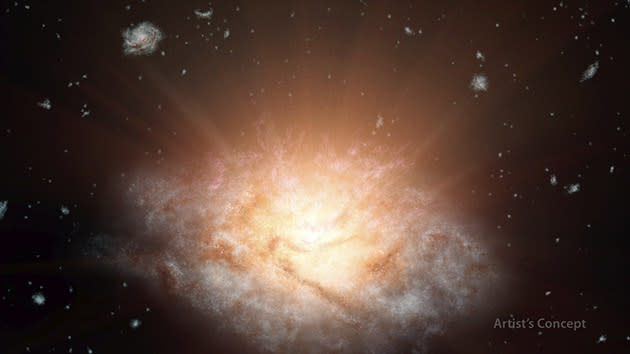 very bright pics of galaxies