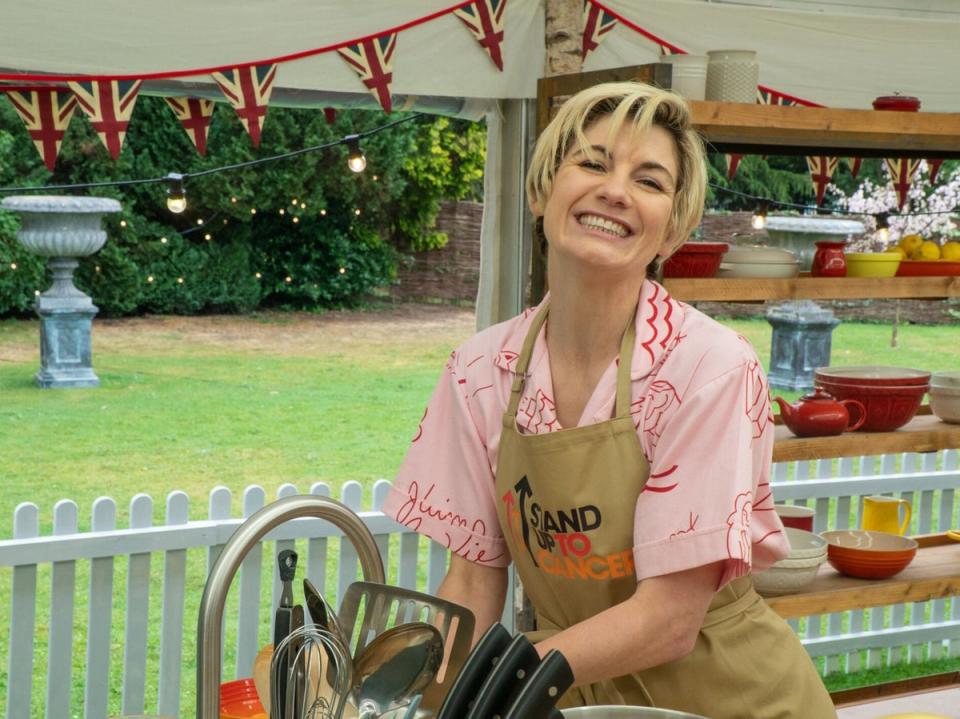 Jodie Whittaker turns out to be mustard with a giant custard cream (C4)