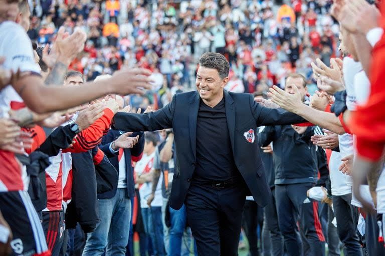 Marcelo Gallardo en su etapa como entrenador de River